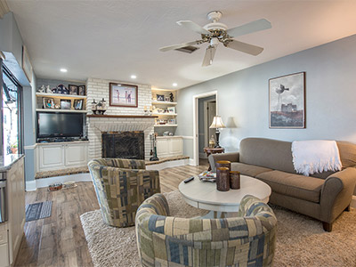 Living, Family & Bedrooms